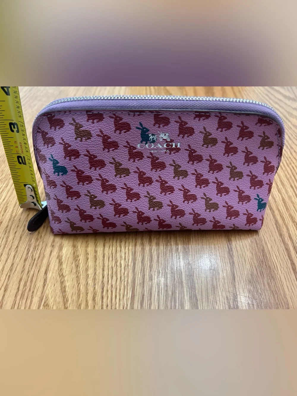 Coach small makeup case pouch - rabbits